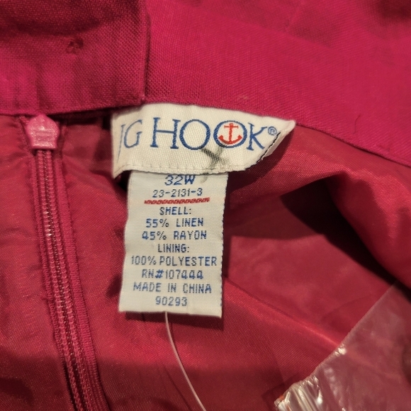 JG Hook size 32w pink linen blend midi skirt - Picture 4 of 5